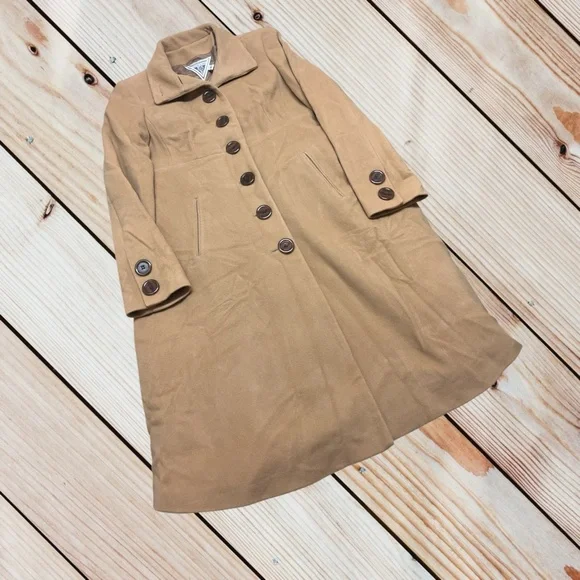 Marvin Richards size 8 timeless classic wool/cashmere blend coat